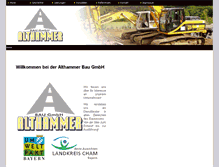 Tablet Screenshot of althammer-bau.de